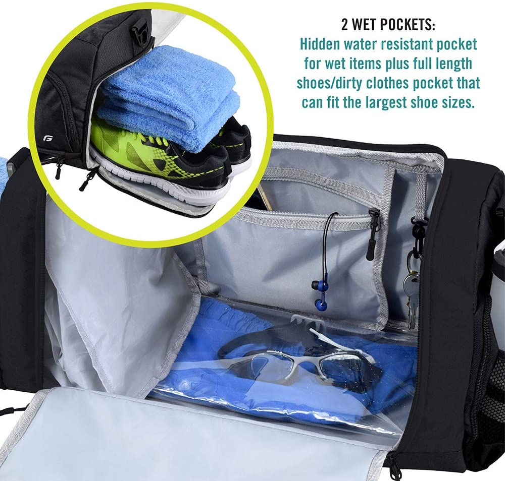 Bolsa de viaje de fin de semana de baile, resistente al agua, de gran capacidad y duradera