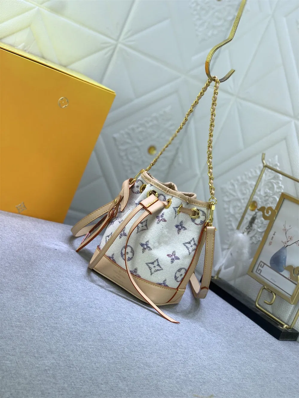 2024 Nueva Moda Femenina Clásica Mini Bolsa de Cubo Bolsa de Hombro Bolsa Cruzada