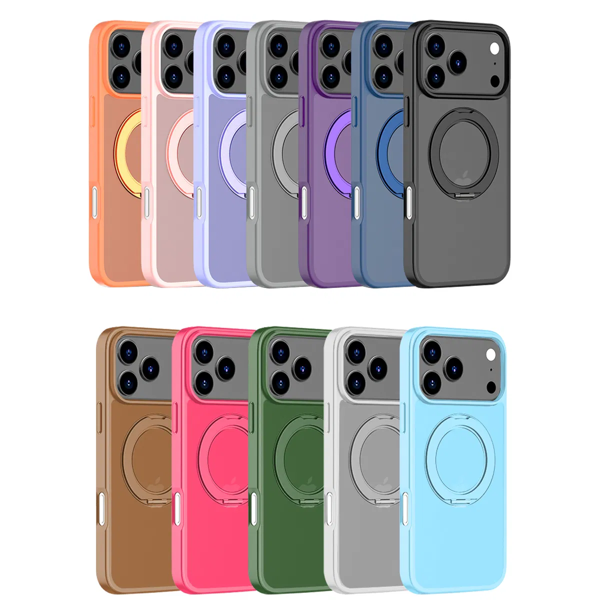 Funda Magnética Inalámbrica de Carga 360 Rotativa Magsafe a Prueba de Golpes para iPhone 17 PRO/17PRO Max