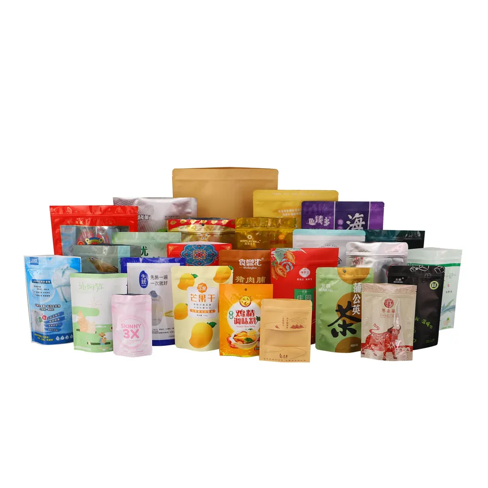 Bolsa de embalaje de comida estilo acordeón con lados expandibles para dulces a granel