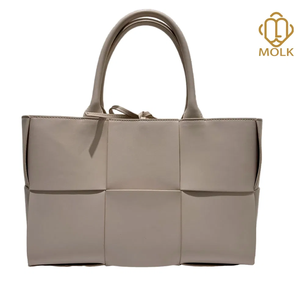 Bolso de hombro de cuero de alta gama, bolso de lujo personalizado para mujeres, bolsa tote