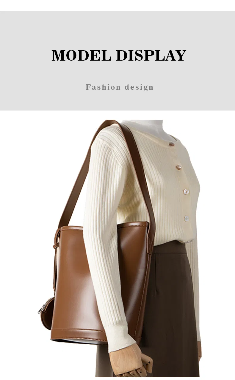 Bolsas Hobo para Mujeres Bolsa de Cuero Vegano Bolsos Tipo Cubo Bolso de Hombro Minimalista Gran Capacidad Bolsa Tote Clásica