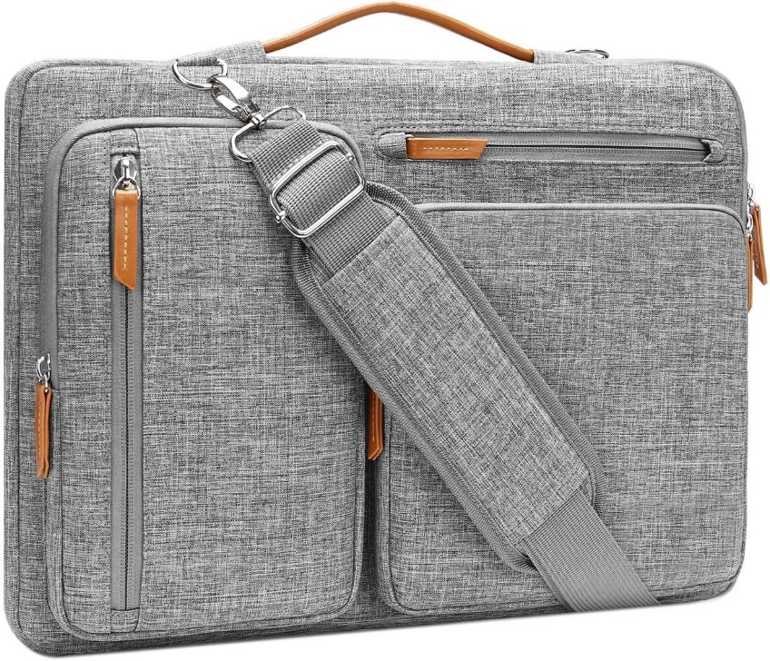 Maletín portátil de un solo hombro, unisex, compatible con cruce, bolsa para iPad con protección suave, bolsa para laptop
