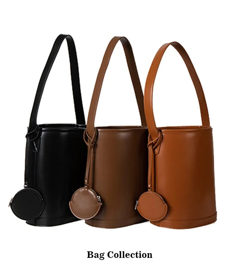 Bolsas Hobo para Mujeres Bolsa de Cuero Vegano Bolsos Tipo Cubo Bolso de Hombro Minimalista Gran Capacidad Bolsa Tote Clásica