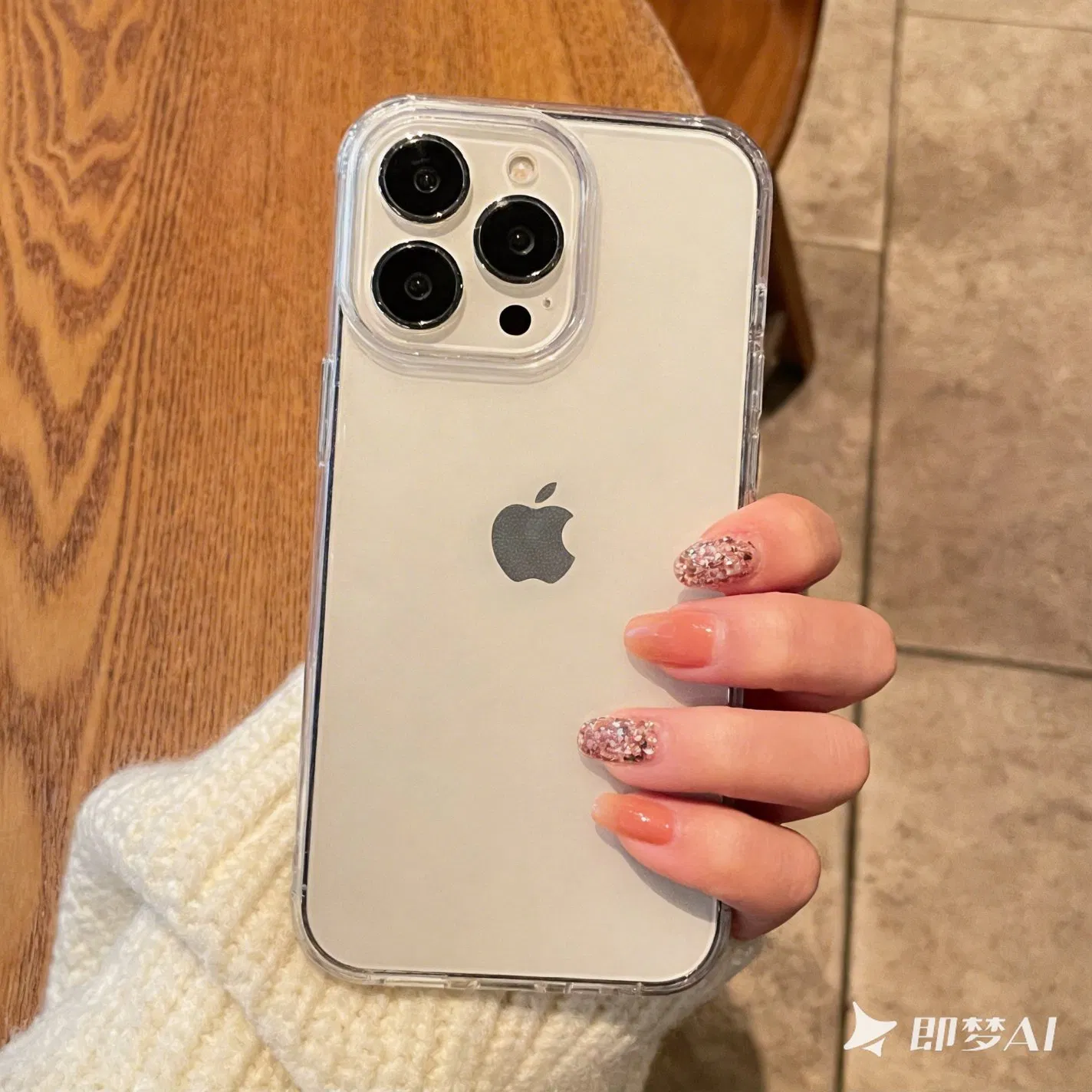 Funda de teléfono TPU clara y a prueba de golpes para iPhone 16/15/14 Anti amarillamiento y anti rayones