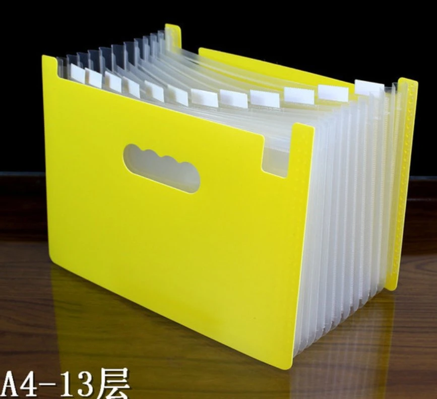Bolsa de documentos portátil de carpeta expandible organizadora de acordeón arcoíris A4