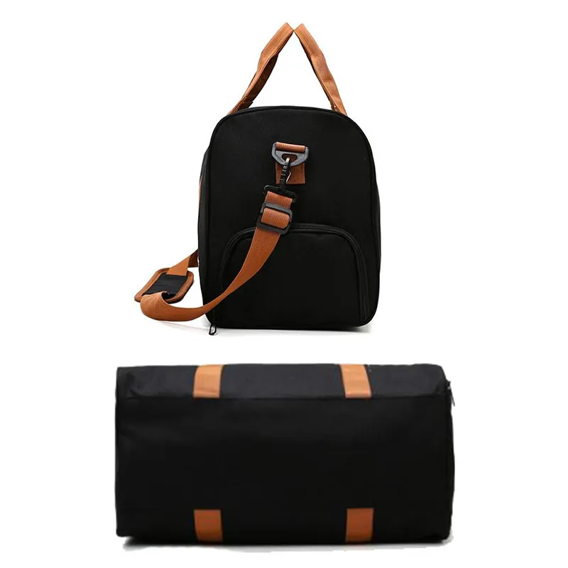 Bolsa de viaje de fin de semana personalizada de poliéster para gimnasio, tote y duffel para mujeres y hombres