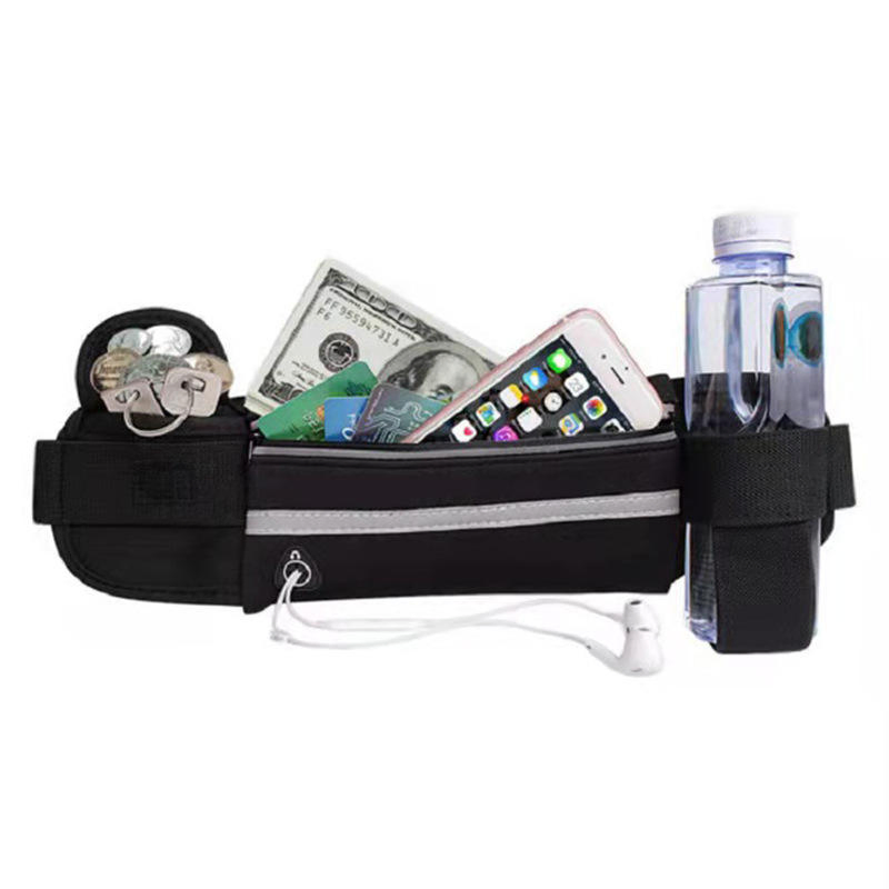 Cinturón de hidratación con soporte para botella de agua, pouch de cintura, bolsa de fanny, bolsa para correr