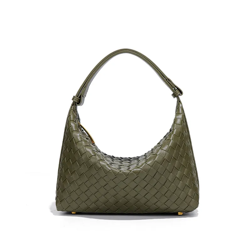 Bolso de hombro grande de capacidad para viajar, bolso de playa trenzado hecho a mano, tote tejido para damas