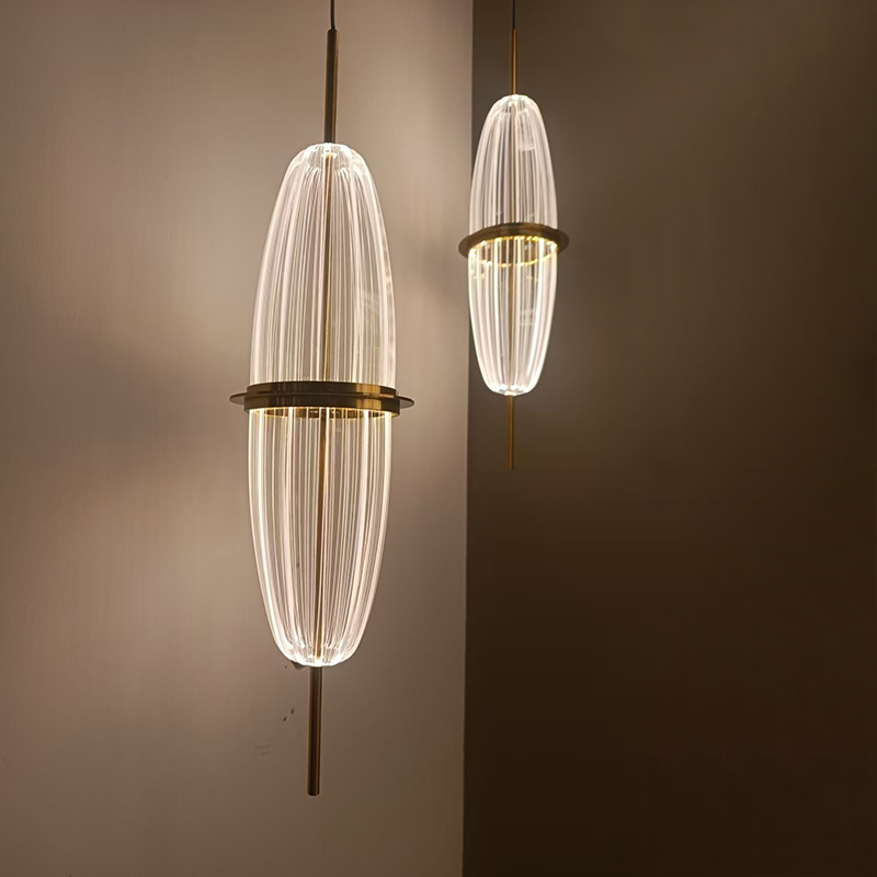 Modern Acrylic Hanging Lighting Living Room Interior Decoration LED Pendant Light