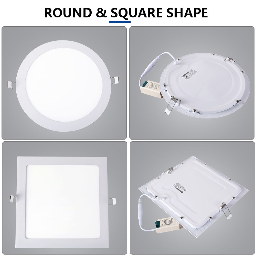 Ultra Slim 4 Inch 6W Recessed LED Panel Light Aluminum Body with 105mm Opening D120mm LED Panel Light