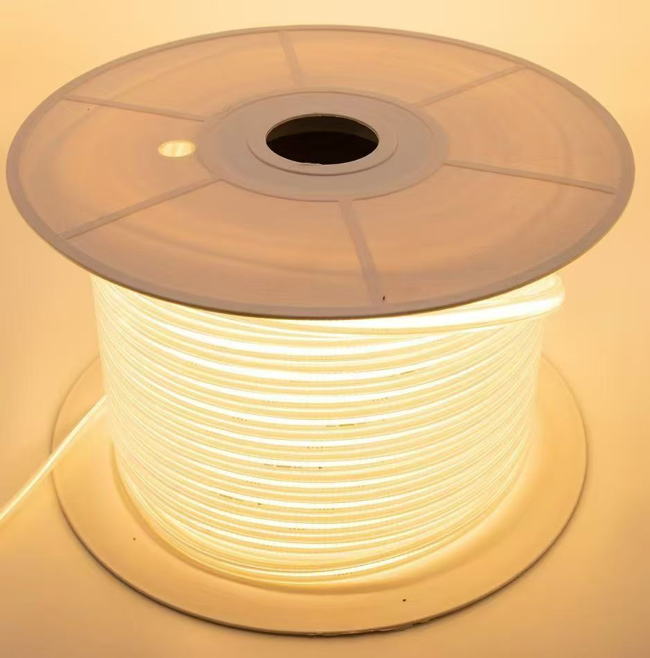 Outdoor Waterproof IP67 COB LED Strip 220V/110V High Voltage Solderless Architectural Lighting Strip Smart Strip Lights