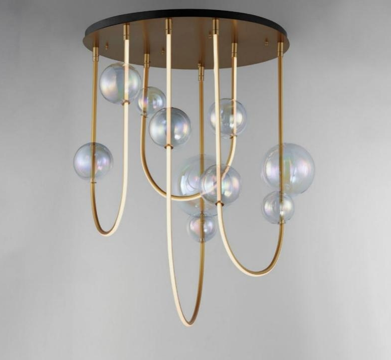 Stylish Brass Pendant Light for Contemporary Living Room Design
