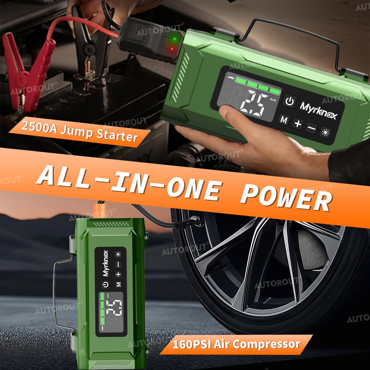 Portable Multifunction Power Station Air Compressor Jump Starter Vacuum Pump Blower Power Bank Emergency Work Light For Vehicles