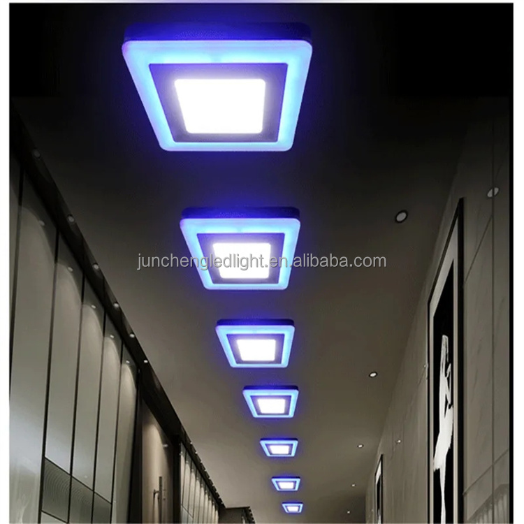Ultra-slim Round Led Panel Light Double Color