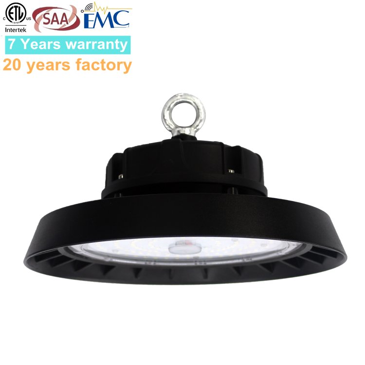 7 Years Warranty Gym Exhibition Hall 100watt 150 Watt 200 W Led High Bay Factory Workshop Light 30000lm Switchable Cct And Power