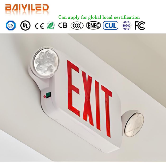 Factory Selling 3 Hours Emergency LED Fire Safety Twin Spot Emergency Lighting With IP65 Battery Backup