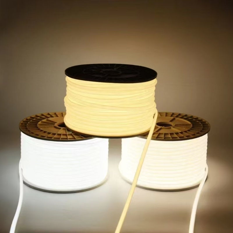 Outdoor Waterproof IP67 COB LED Strip 220V/110V High Voltage Solderless Architectural Lighting Strip Smart Strip Lights