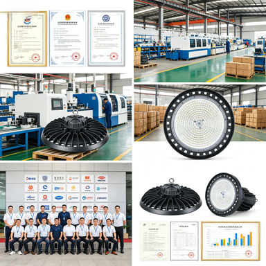 UFO Industrial Warehouse High Bay Light 100W-300W Remote Control Aluminum IP65 ETL Certified 6500K for Ceiling Light