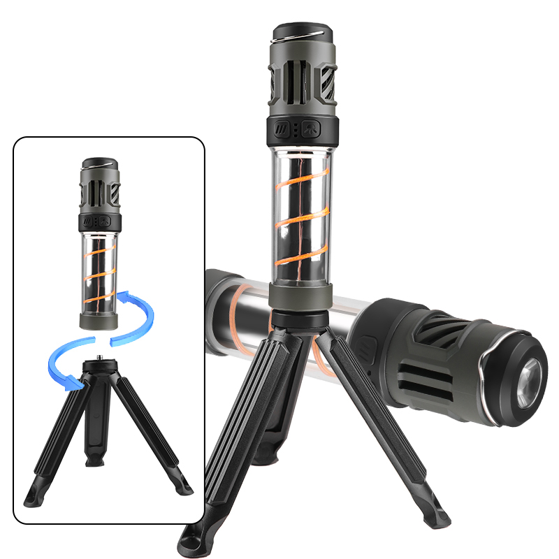 Tripod Campsite Multifunctional Camping Lantern Compact Size Waterproof LED Insect-Repelling Lamp Rechargeable Camping Light