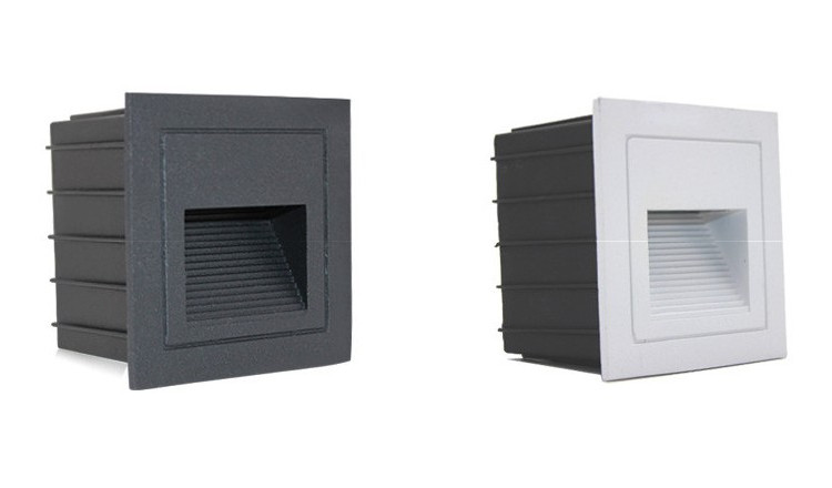 IP65 Waterproof 1W 3W Recessed Residential Stair LED Step Light Home Stairs Corridor Lighting Outdoor Indoor LED Stair Light
