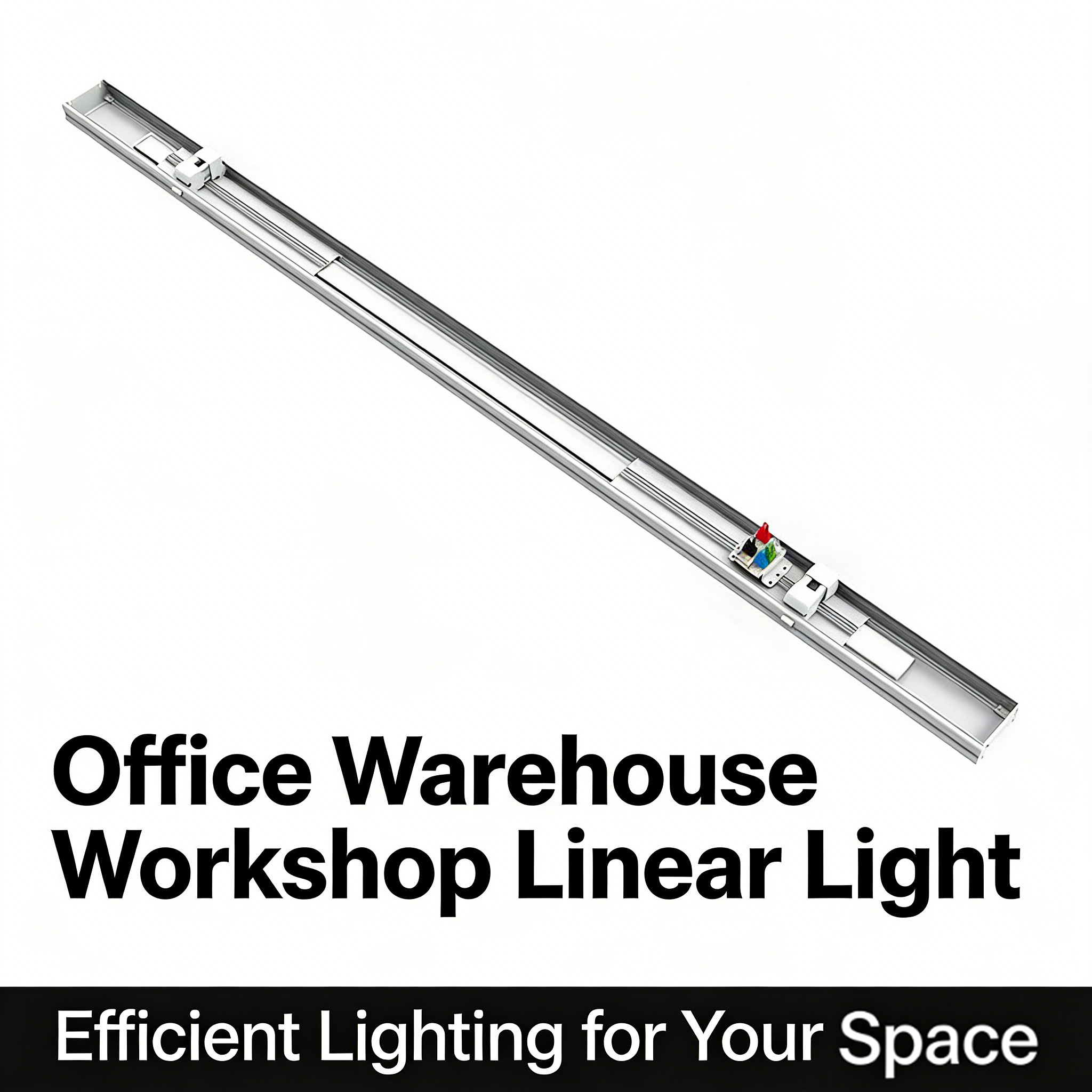 Supermarket LED Linear Lights White-IP55 Rated 5-Year Warranty Dimmable Ra90 6000K Daylight 130lm/W CE RoHS 90 Beam Angle