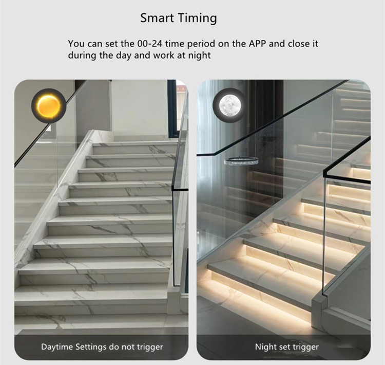 New Factory 24V Smart LED Stair Step Strip Light WS2811 IC Body Motion Sensor Control Chasing Running Water Effect