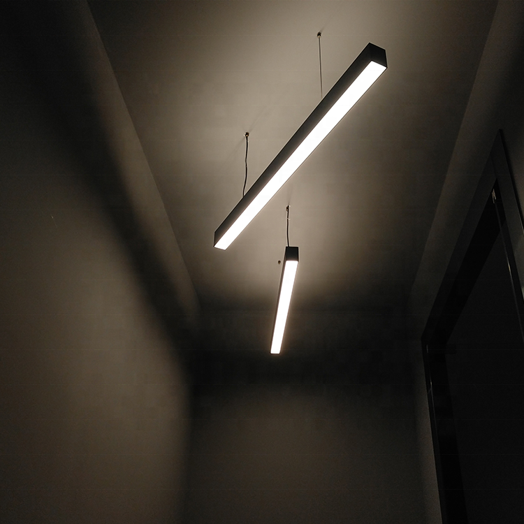 0.6m 1.2m 1.8m 2.4m 20W 40W 60W 80W Dimmable Profile LED Trunking Linear Light for Office Shops