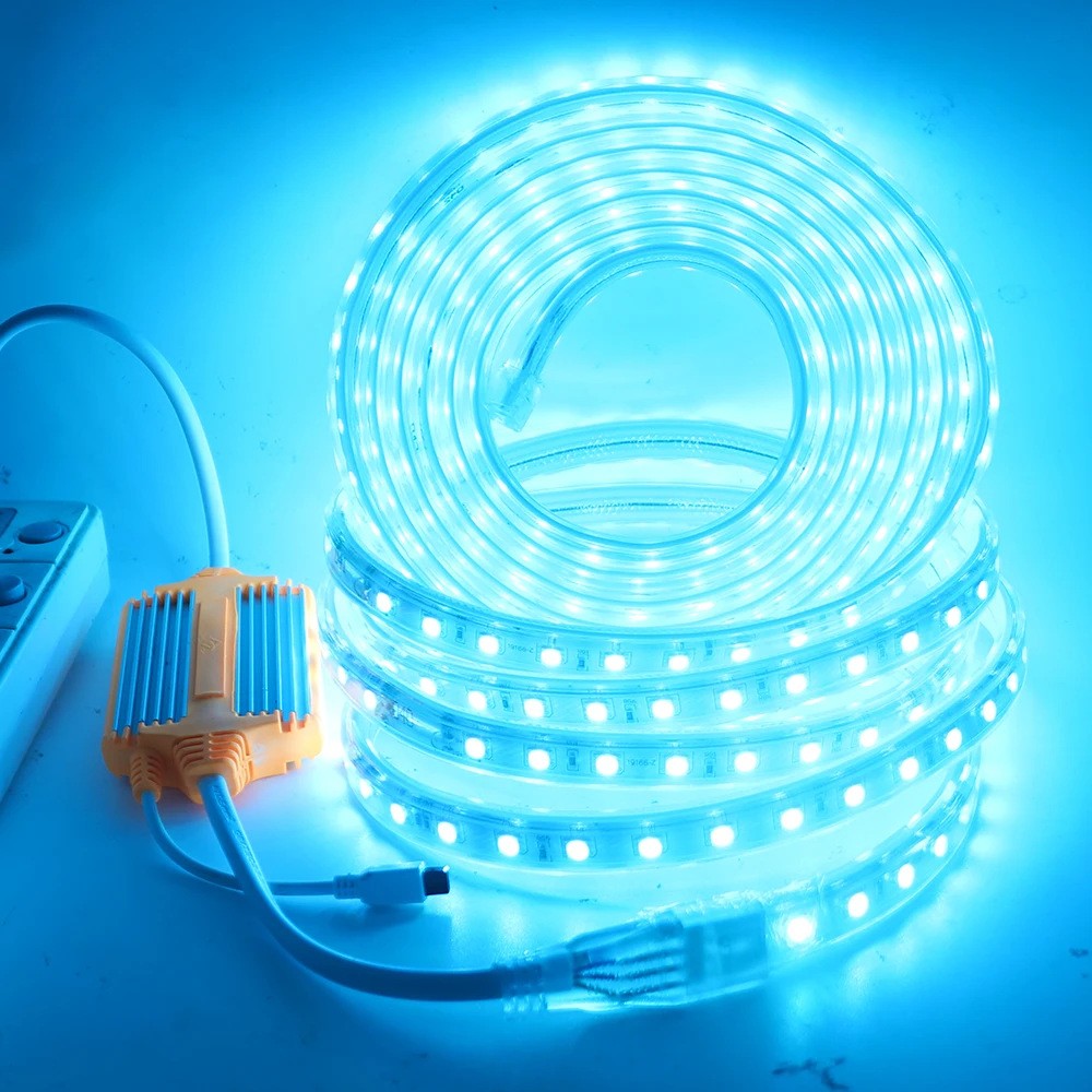 Wholesale of 5050 2835 High-voltage 220v Waterproof Soft LED Strip With Colorful RGB Monochrome Outdoor Engineering Linear Light