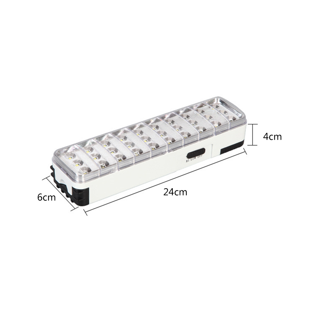 High Brightness LED Emergency Light, 30/60/90 LEDs Type C USB Rechargeable Portable Lamp for Indoor &amp; Outdoor Use