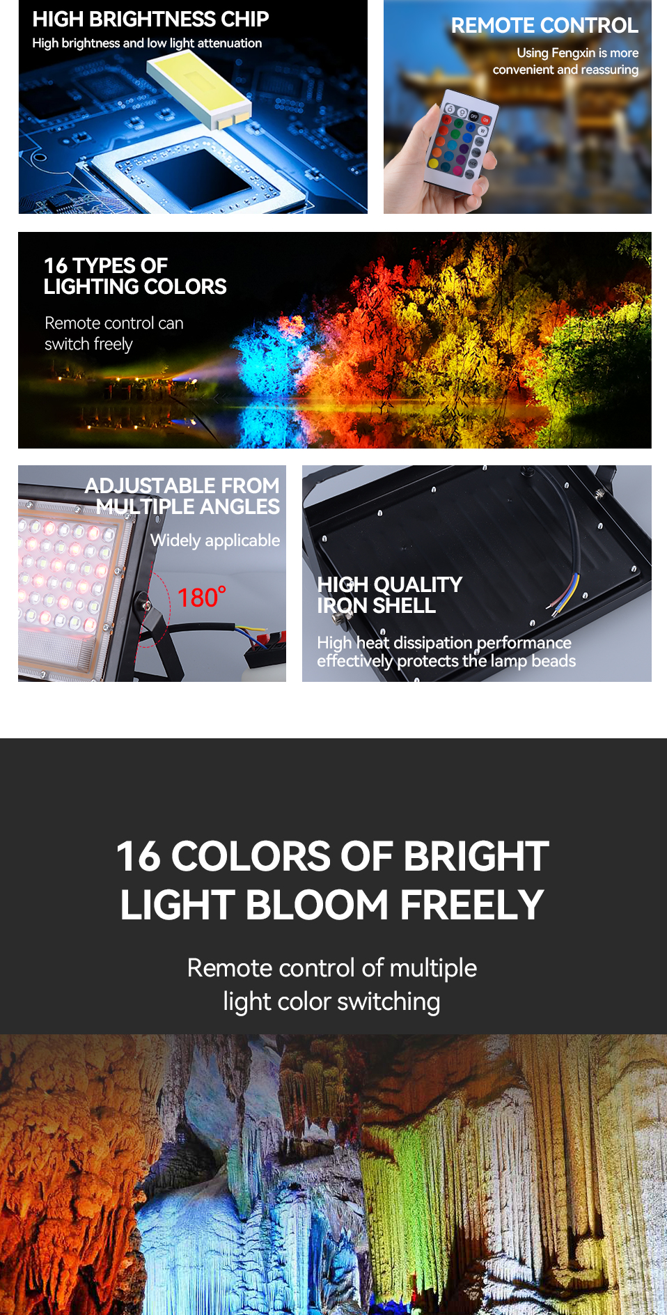 Modern Led RGB Flood Light Details