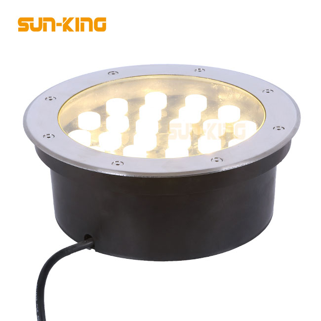 Waterproof Autocontrol DMX Buried Ip65 Step Stair Rgb In-ground Lamp 18W 18watts Led Sidewalk Underground Light