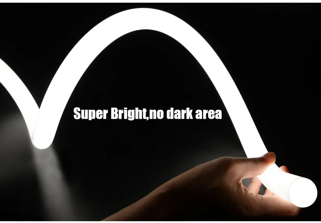 Silicone Flexible DC48V LED Magnetic Track Light Neon Flex Chandelier Pendant Light