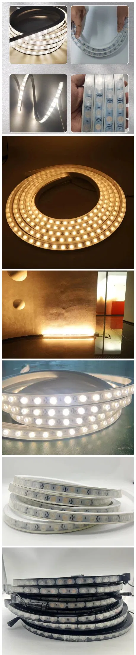 Outdoor Free Bending Silicone Flexible LED Wall Washer IP67 24W RGBW Super Bright for Building Landscape Hotel Applications