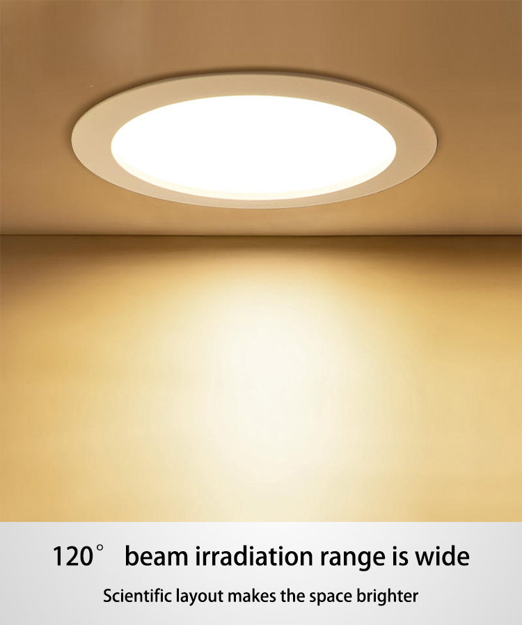 ETL 3Ct 5Ct Modern Aluminum LED SMD2835 Panel Ceiling Light Downlight with Junction Box IP44 Rating for Home Office AC100-277V