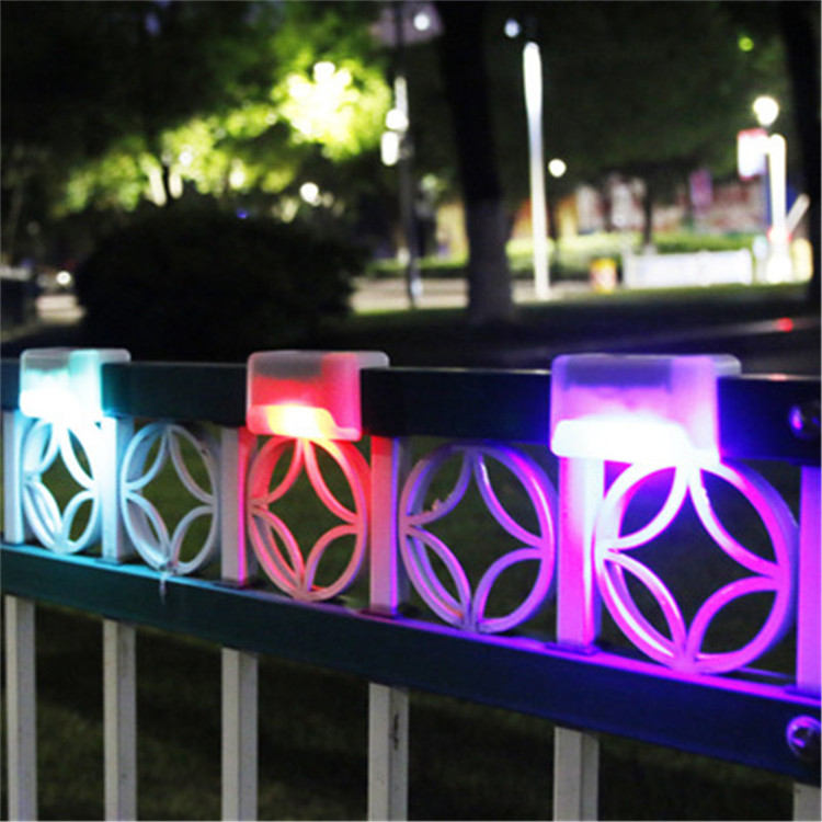 Passage Color Changing Led Outdoor Recessed Step Light Corner Lamp Ip65 Waterproof Solar Staircase Stair Light