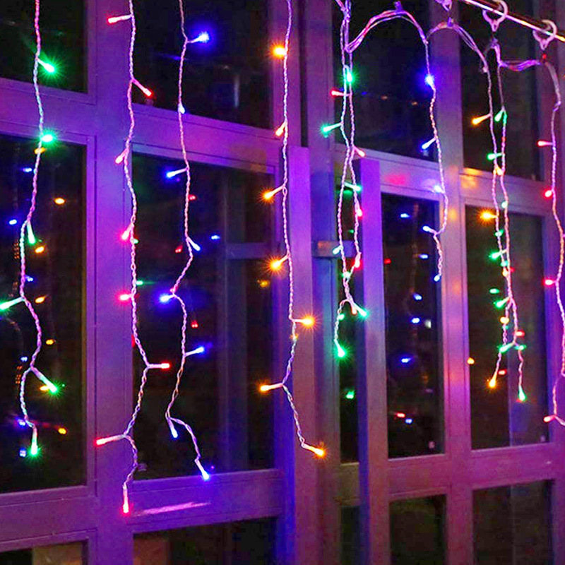 Custom LED Ice Strip Lights Red Atmosphere Net and Waterfall Solar Lights with IP44/IP65 Rating Wedding Decoration Supplies