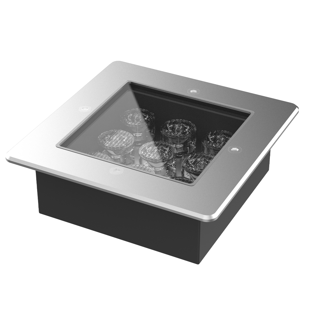 Factory 2025 Hot Custom SQ-125 LED Landscape IP67 Outdoor In-Ground Light 7.5W 700LM Energy-Saving Remote Control Aluminum Alloy