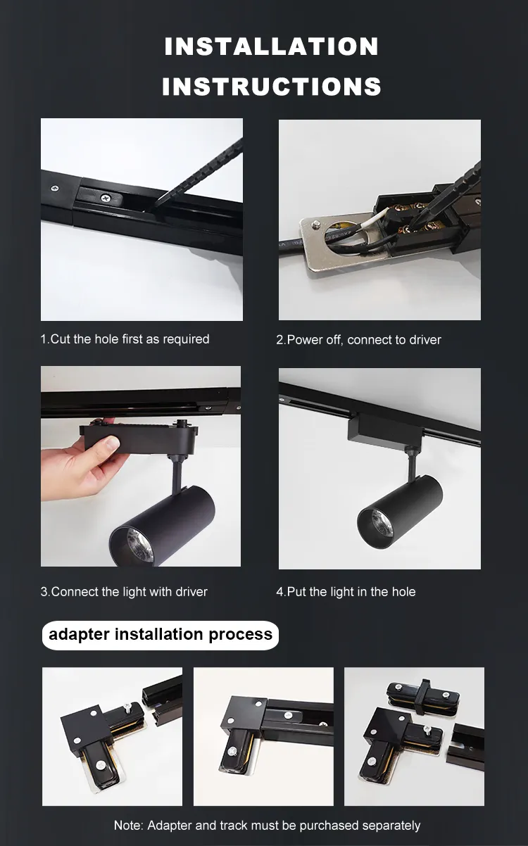 LED Track Lighting 30W COB Spotlight Ceiling Light for Museum Exhibition (LC2330L)