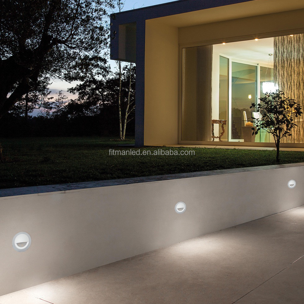 New Design Mini Small Outdoor Recessed Stair Lighting Foot Led Step Light Wall Recessed Stair Lighting
