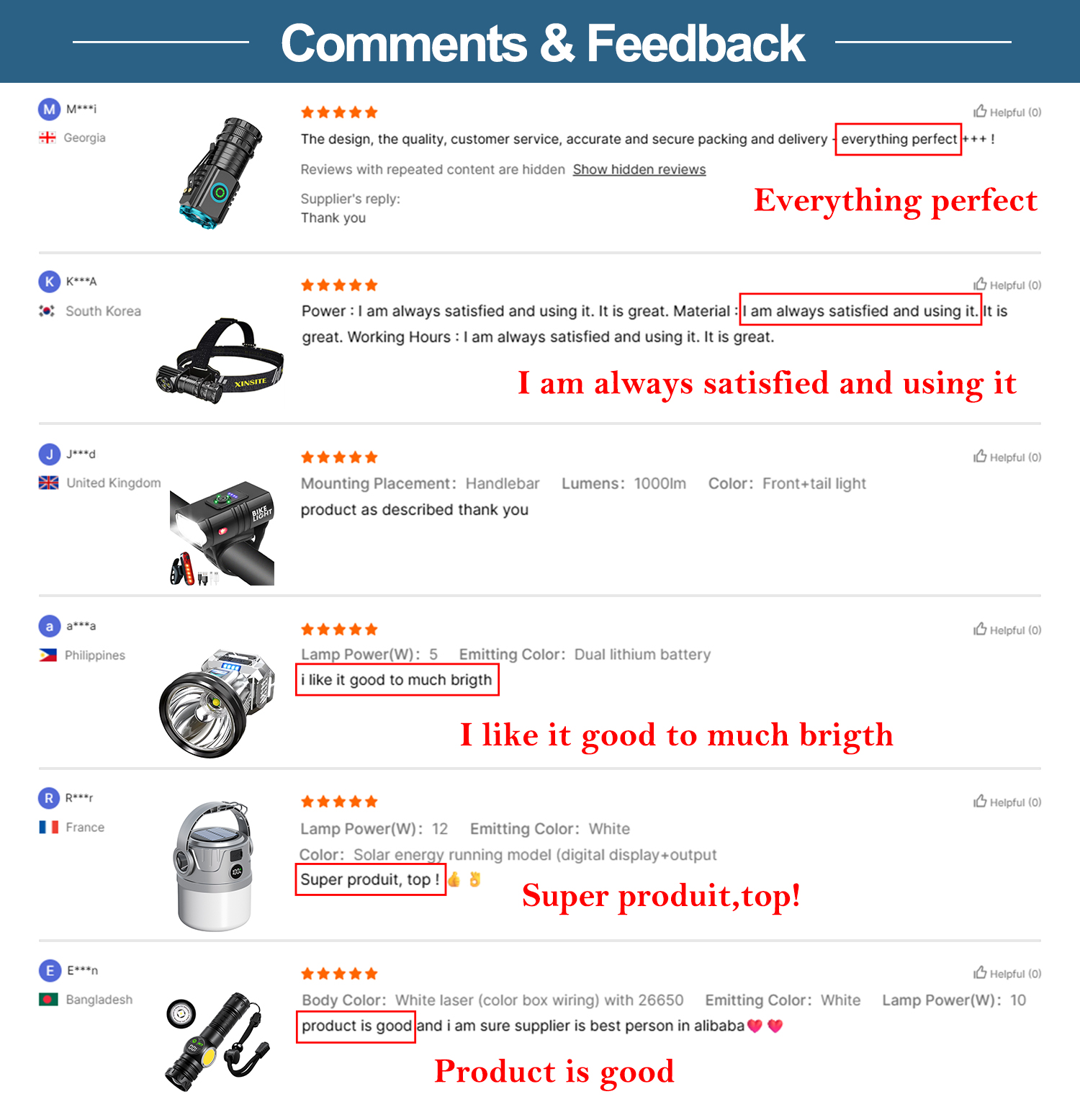 Customer Feedback