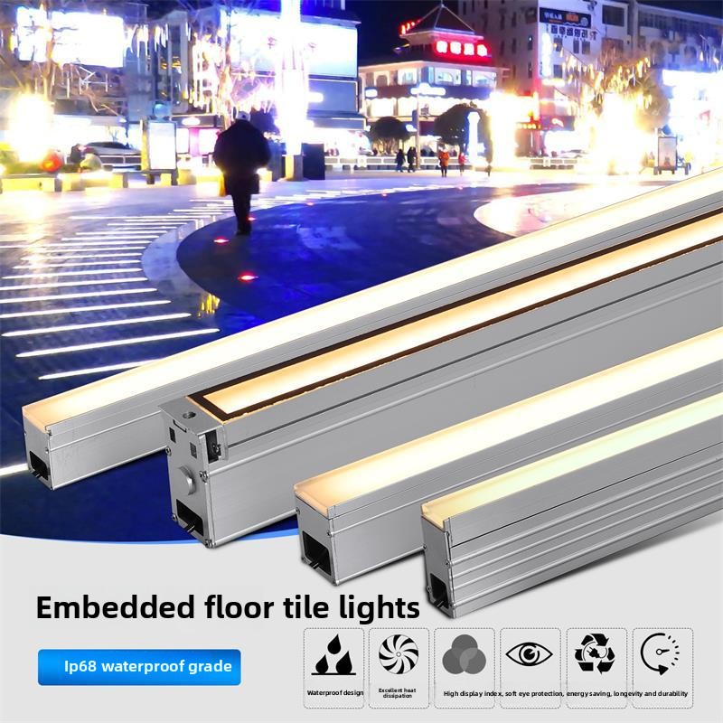 High Quality Aluminum LED Linear Ground Lights IP67 Waterproof 12W 1200LM 1000mm Low Voltage Landscape Lighting DC12V Outdoor
