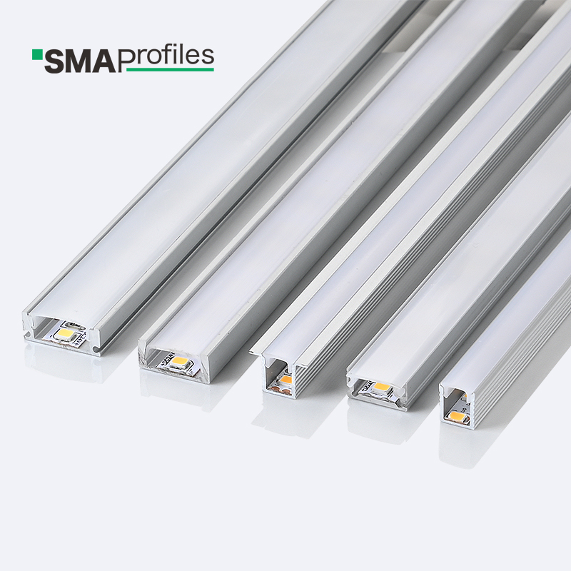 SMAProfiles High Quality Profile Light Led Aluminum Led Strip Profile Hidden Installation With Led Aluminum Tile Trim