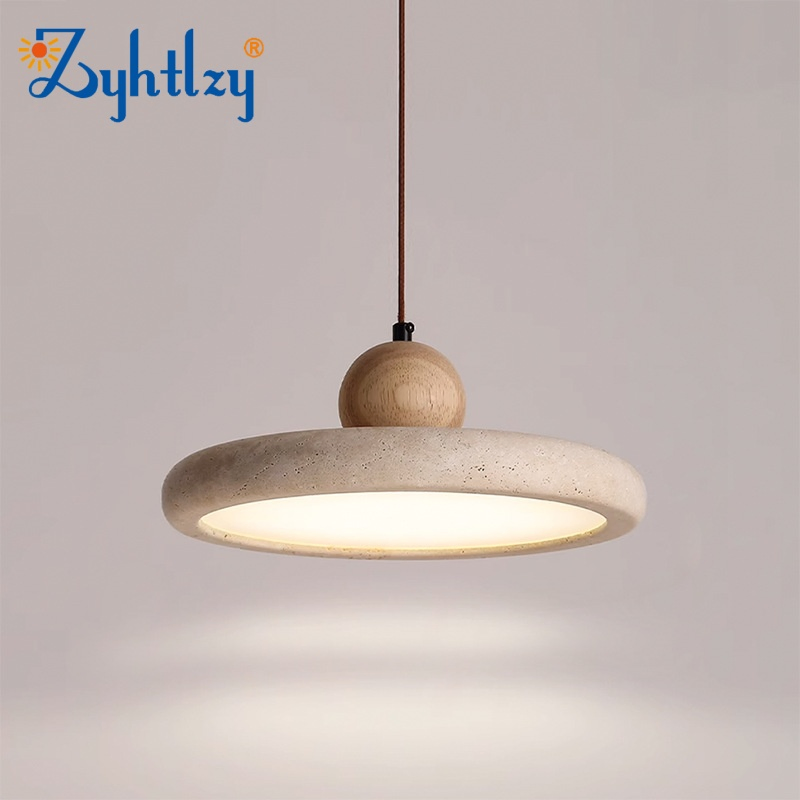 New Design Home Decoration Lighting Wabi Sabi Retro Natural Travetine Art Hanging Light for Kitchen Bedside LED Pendant Lamp (ZY-HDS003)