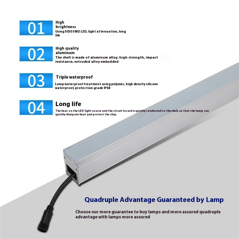 High Quality Aluminum LED Linear Ground Lights IP67 Waterproof 12W 1200LM 1000mm Low Voltage Landscape Lighting DC12V Outdoor