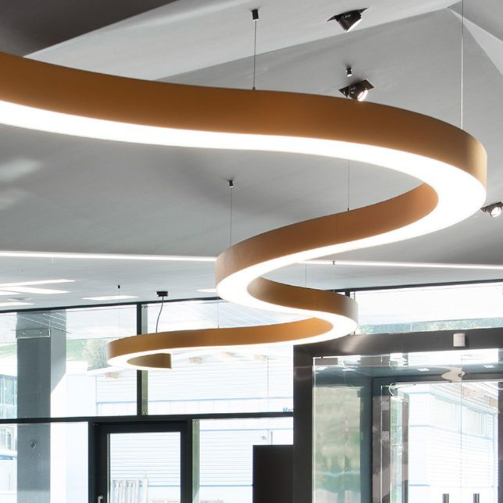RONSE Barrina Modern High Quality Profile Round LED Hanging Linear Aluminium Profile Lights IP20 Rated 5-Year Warranty Dimmable