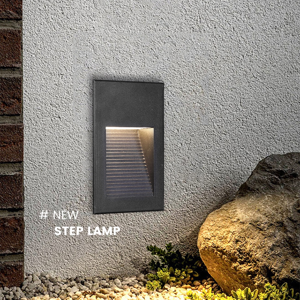 Modern Aluminum Waterproof Outdoor Wall Stair Light Corridor Hotel Family Led Stair Step Light