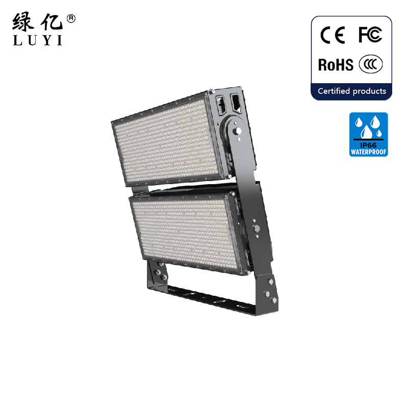 Professional 250W Ultra-Bright Cob LED Flood Light IP66 Waterproof 50000H 2700-6000K 60 Beam Angle for Stadiums Lighting