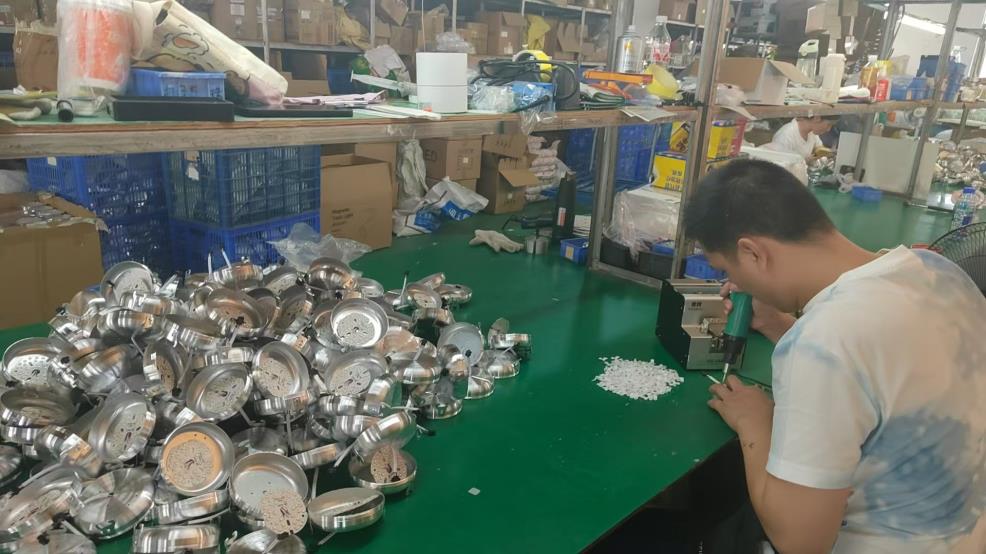 Automated LED module assembly at Pina Light — SMT pick-and-place machine operations