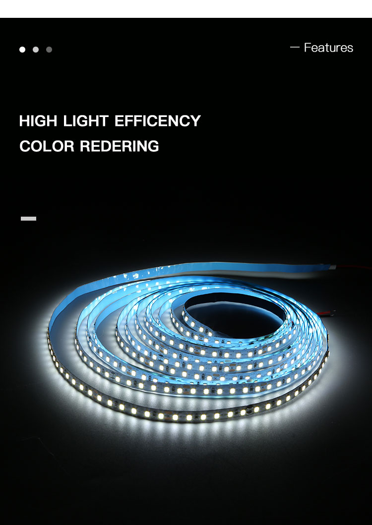 Low Price Good Quality Office Led 2835 Strip 24v 10 Meter IP20 120leds/pcs 6000K Ra80 Led Strip Light